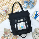 Student Canvas Bag Backpack Korea Japan Female Large Capacity Bag