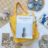 Student Canvas Bag Backpack Korea Japan Female Large Capacity Bag