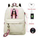 Demon Slayer Anime Backpack School Bag Kpop Unisex Shopper Bag
