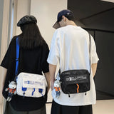 Japanese Nylon Crossbody Bag for Men Women, Casual Small Shoulder Bag