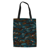 Camouflage Canvas Shoulder Bag for Shopping Men Women