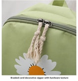 Women's Double Shoulder Bag Set with Daisy Design