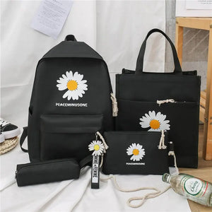 Versatile Daisy Bag Set Double Back Shoulder Female