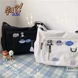 Harajuku Retro Messenger Bag Large Capacity Crossbody Bags for Women