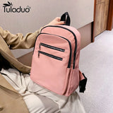 Canvas Backpack Shoulder Bag Women Schoolbag Teenages Large Capacity