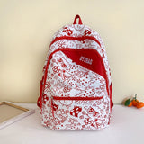 Student Nylon Cartoon Prints Backpack Bag