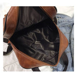 Student PU Leather Bag, Waterproof Schoolbag