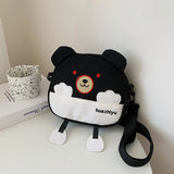 Preppy Style Messenger Bag Large-capacity Shoulder Bag Women Crossbody Satchel