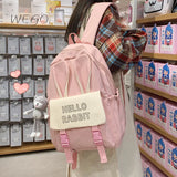 Long Eared Rabbit School Bag Female Japanese College Junior High School Student