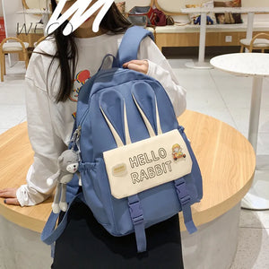 Long Eared Rabbit School Bag Female Japanese College Junior High School Student