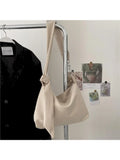 Canvas Commuter Shoulder Tote Bag Large Capacity Messenger Crossbody Bags