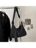 Canvas Commuter Shoulder Tote Bag Large Capacity Messenger Crossbody Bags