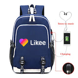 Student Travel Bag Laptop Backpack USB Charging Zipper Bookbag C235