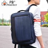 Student Travel Laptop Backpack - High Oxford Shoulder Knapsack with USB Charging