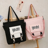 Student Tutoring Bag Large Capacity Ladies Canvas Shoulder Bag