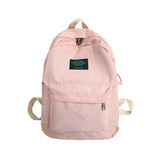 Waterproof Nylon Backpack for College Teenage Girl School Bag