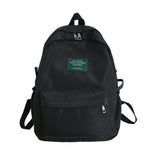 Waterproof Nylon Backpack for College Teenage Girl School Bag