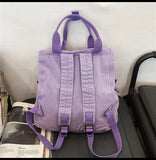 Canvas Women Totes Bag Large Capacity Travel Backpack Laptop Bag