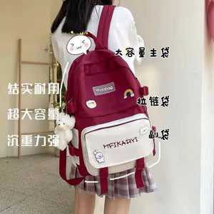 Japanese College School Backpack Large Capacity Outdoor Travel Pack