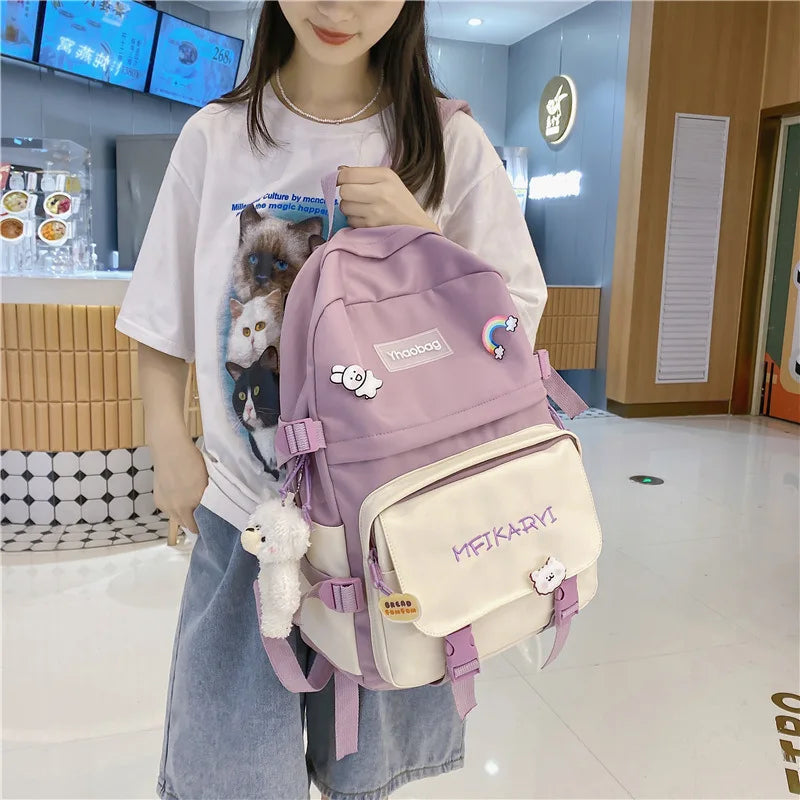 Japanese College School Backpack Large Capacity Outdoor Travel Pack