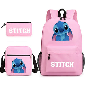 Stitch Schoolbag Set for Kids - 3 Pieces