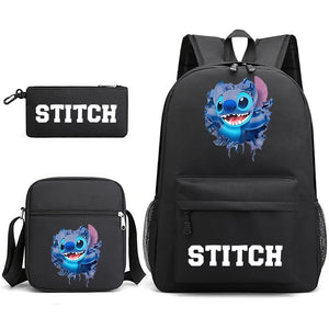 Stitch Schoolbag Set for Kids - 3 Pieces