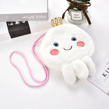 Plush Octopus Shoulder Bag - Cute College Wind Messenger