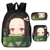 Anime Kimetsu No Yaiba Nezuko Backpack Set