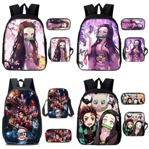Anime Kimetsu No Yaiba Nezuko Backpack Set
