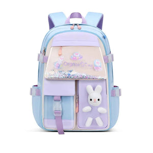 Kids Rabbit Backpack Waterproof Zipper School Bag