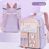 Kids Rabbit Backpack Waterproof Zipper School Bag