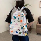 Students Backpacks Printed School College Book Bag Large Capacity for Teenagers
