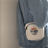 Canvas Shoulder Bags Women Student Handbags Mini Sling Bag Crossbody Bags