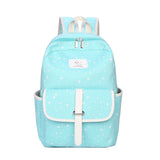 Canvas Starlight Printing Backpack for Teenager Girls