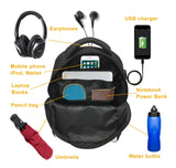 Quinn Print Backpack School Bags For Girls Bagpack Mochila Escolar USB Charging