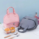 Students Portable Lunch Bag Insulated Thermal Food Lunch Box