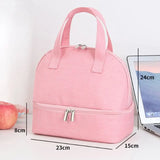 Students Portable Lunch Bag Insulated Thermal Food Lunch Box