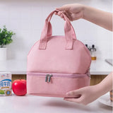 Students Portable Lunch Bag Insulated Thermal Food Lunch Box