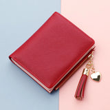 Women's Short Tassel Wallet Clutch Bag for Traveling