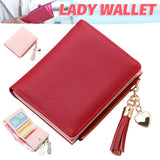 Women's Short Tassel Wallet Clutch Bag for Traveling