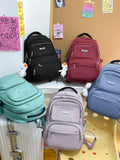 Waterproof Nylon Backpack for Women Travel School Bag Teenage Girls