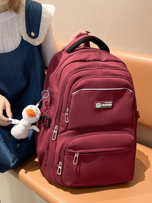 Waterproof Nylon Backpack for Women Travel School Bag Teenage Girls