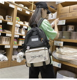 Waterproof Nylon Backpack for Girls Large School Bag