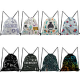 Physical Chemistry School Bag E=mc2 Print Drawstring Pocket