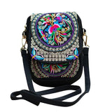 Ethnic Retro Mini Embroidered Bag Wallet for Women
