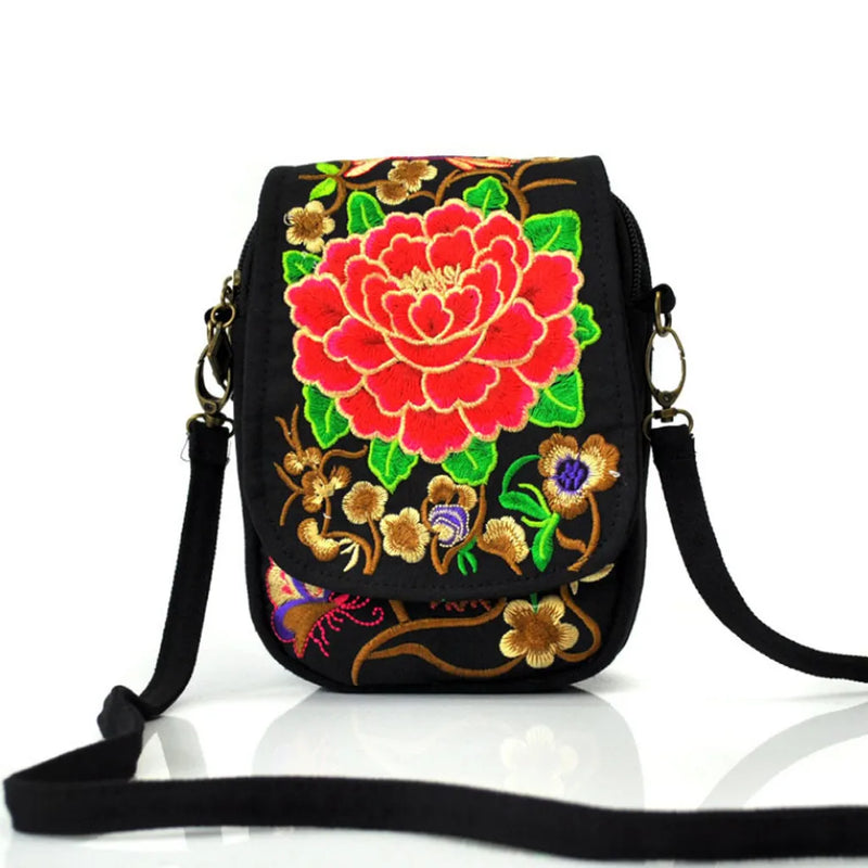 Ethnic Retro Mini Embroidered Bag Wallet for Women