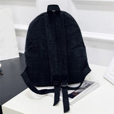 Soft Corduroy School Backpack for Teenage Girls