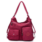 Casual Women Nylon Backpack School Bags Teenager Travel Bookbag