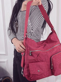 Casual Women Nylon Backpack School Bags Teenager Travel Bookbag