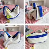 Chic Contrast Colour Nylon Shoulder Bag